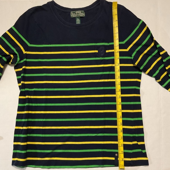 Lauren Ralph Lauren Active Women’s T-shirt Multicolor Long Sleeve - Picture 3 of 10
